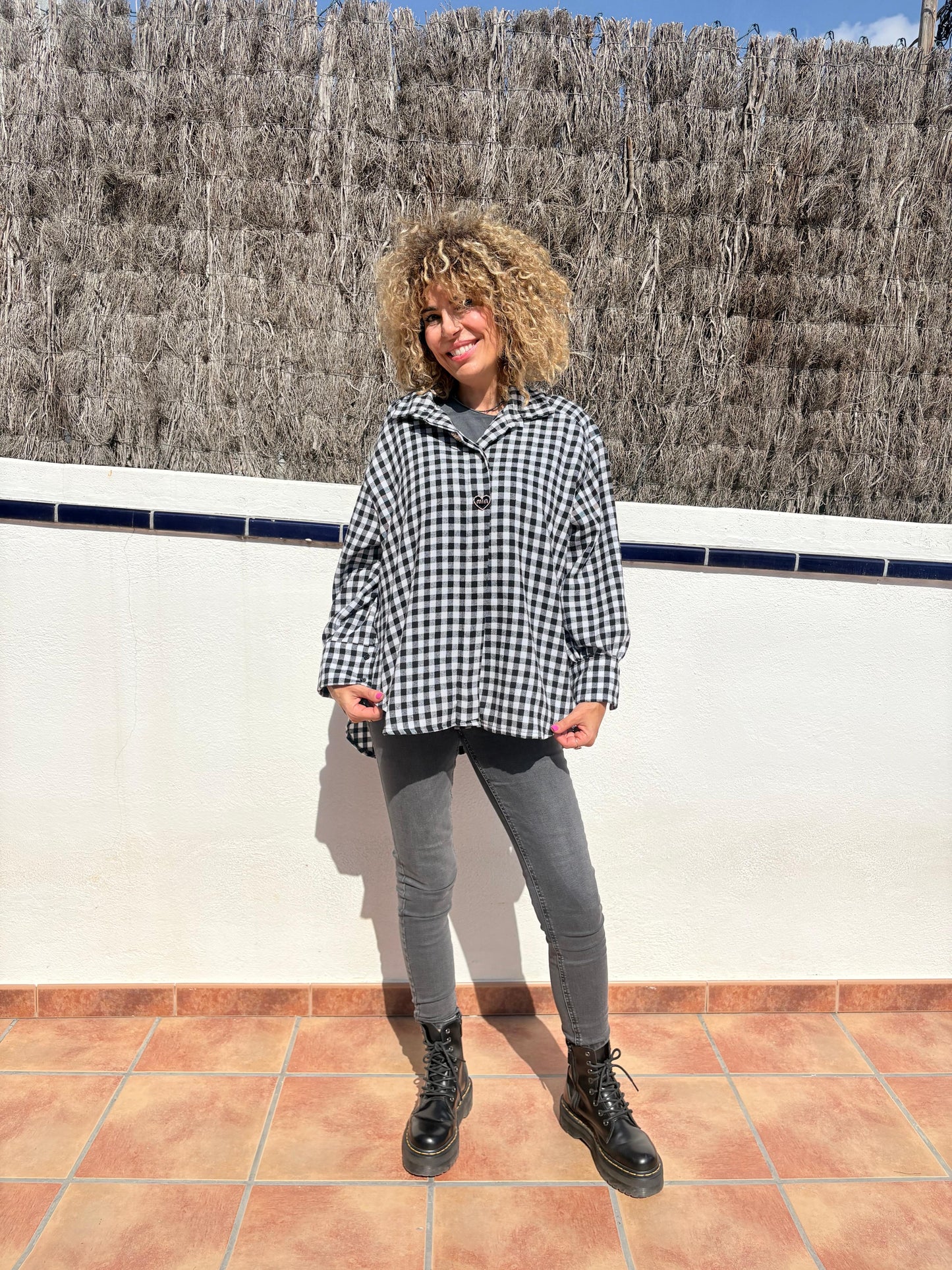 CAMISA VICHY CON ADORNOS