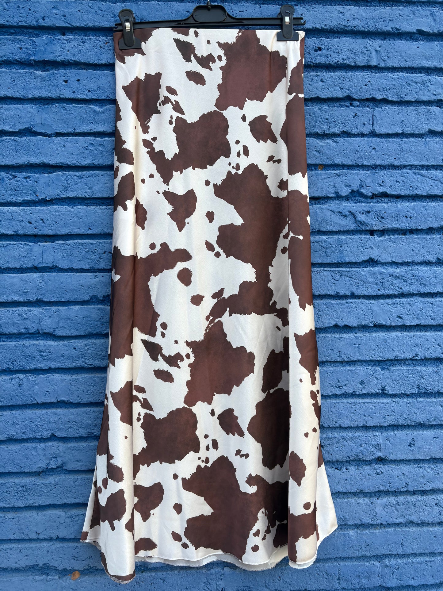 FALDA ESTAMPADO VACA MARRÓN