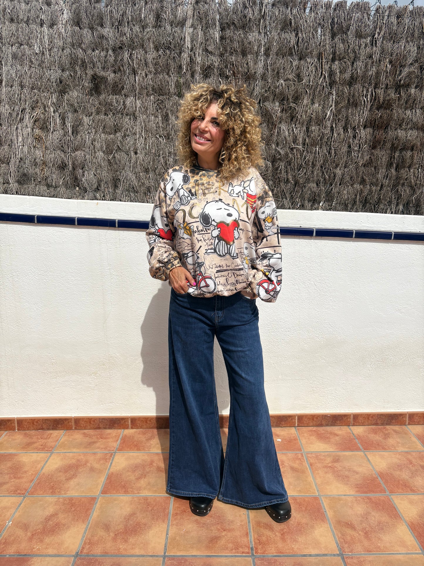 SUDADERA CON ESTAMPADO SNOOPY