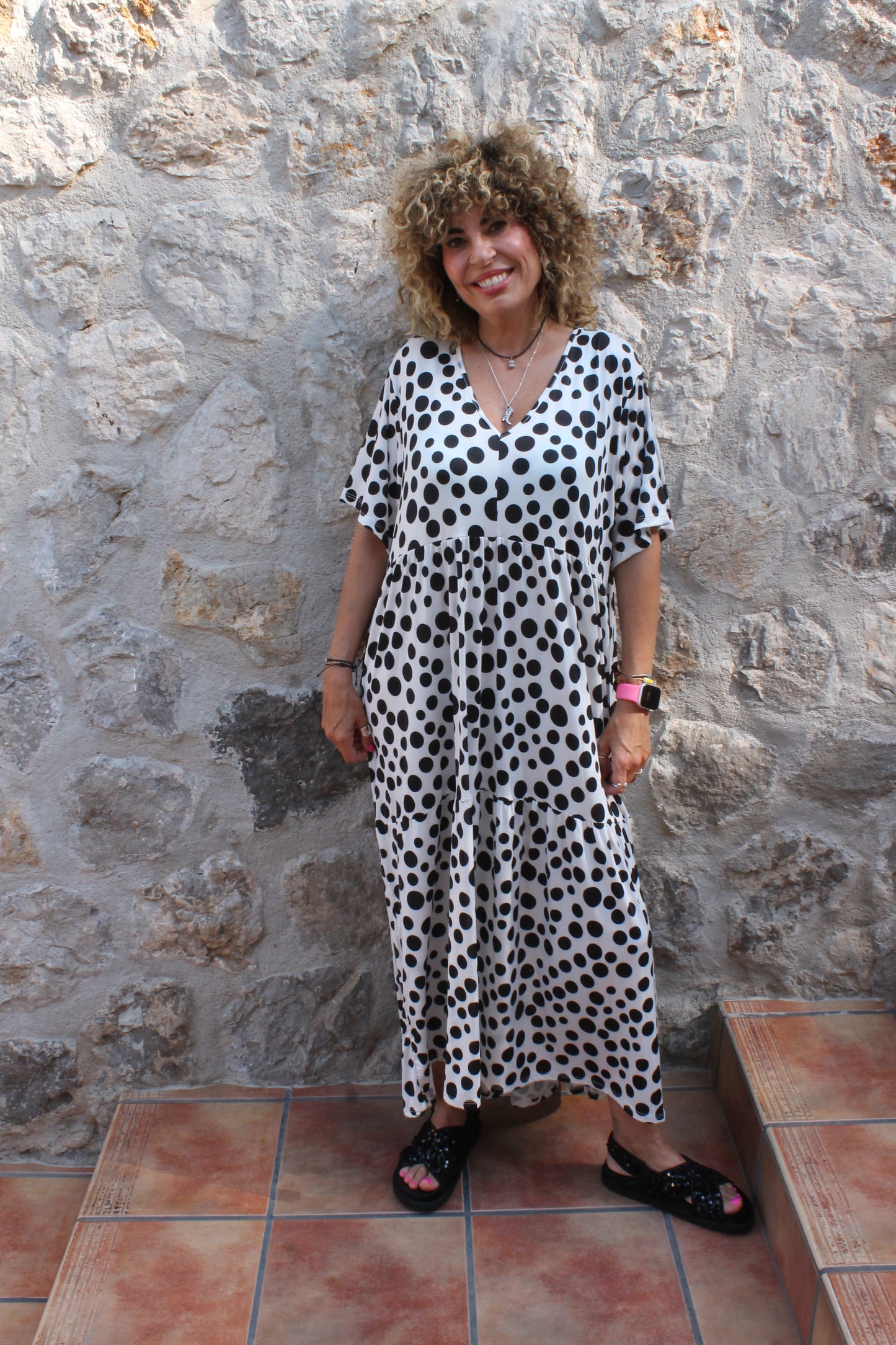 VESTIDO DE TOPOS