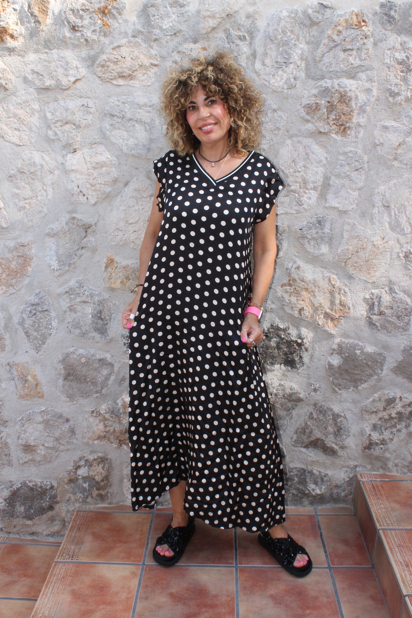 VESTIDO DE TOPOS
