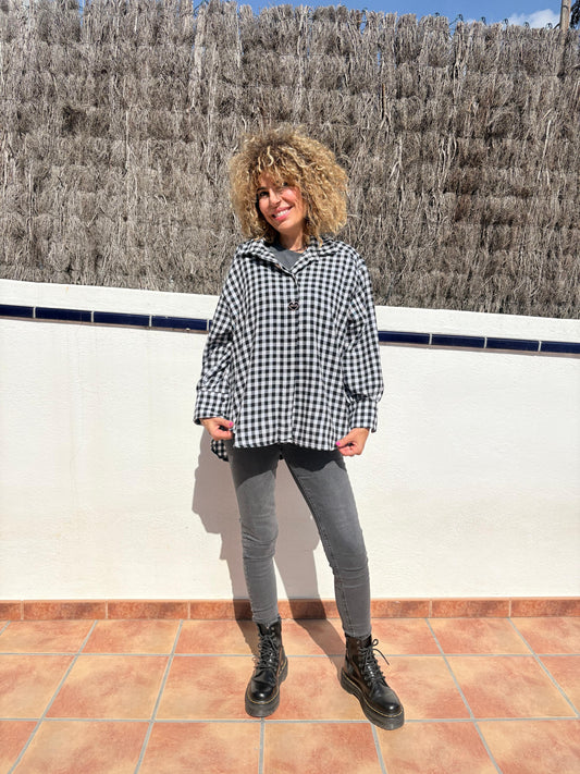 CAMISA VICHY CON ADORNOS