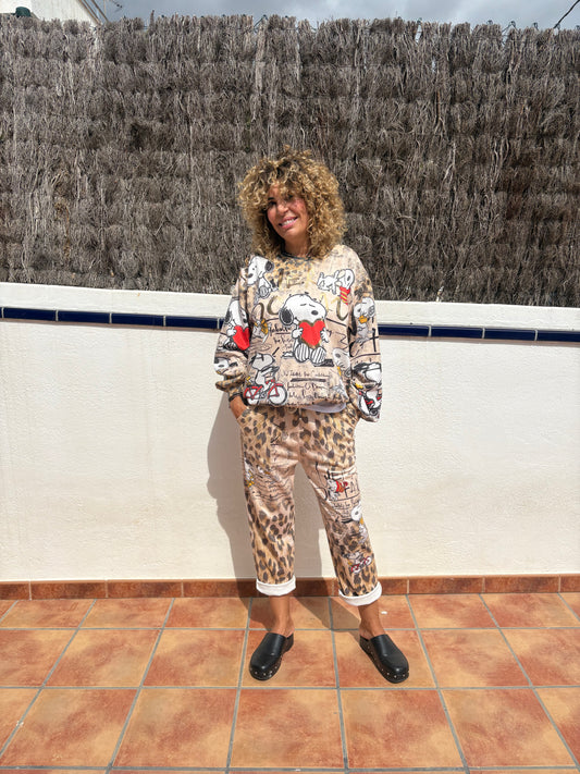 PANTALÓN CHANDAL ESTAMPADO SNOOPY