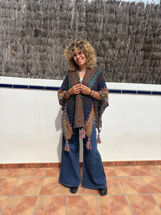 PONCHO MULTICOLOR