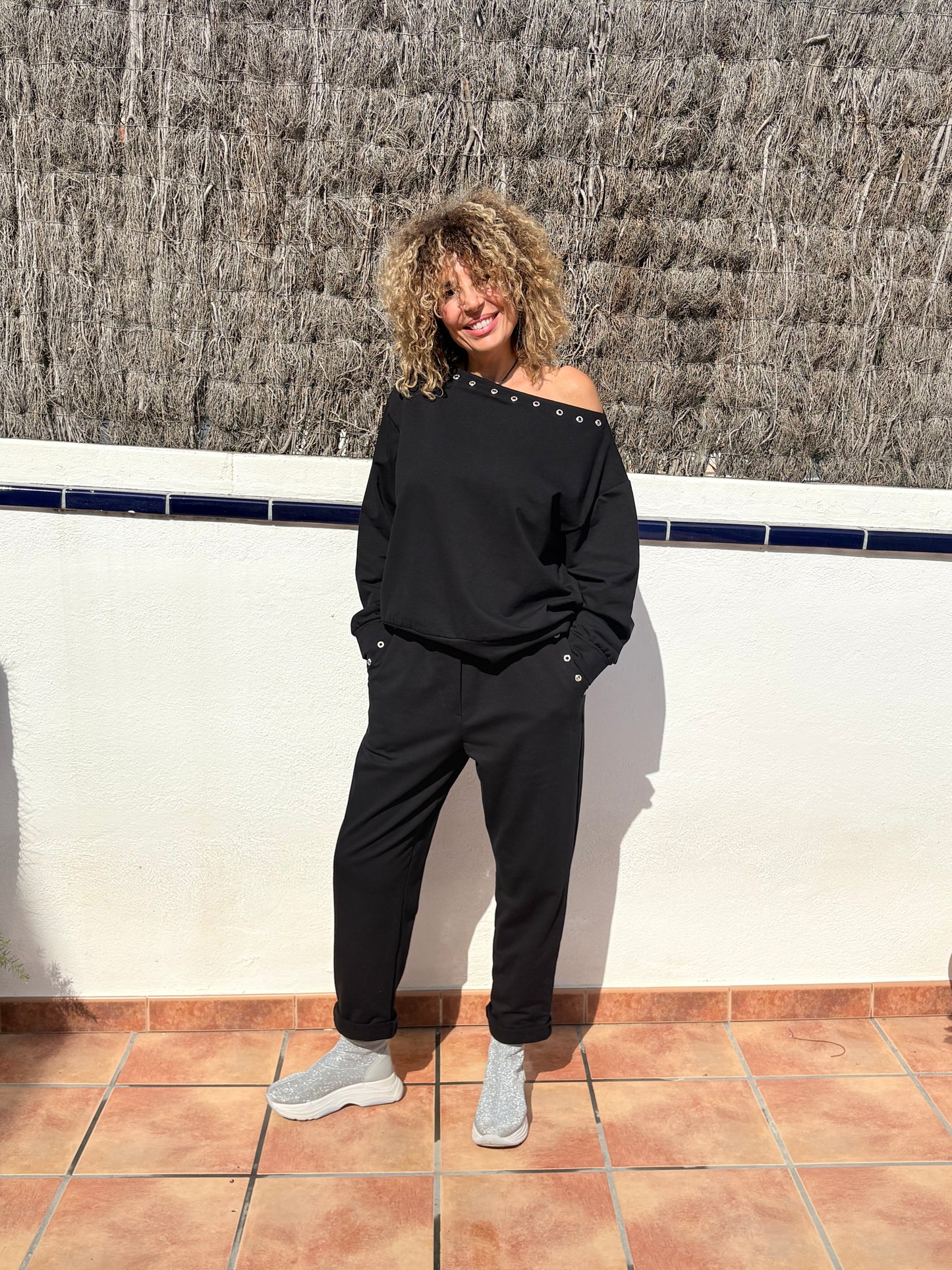 CONJUNTO CHANDAL NEGRO