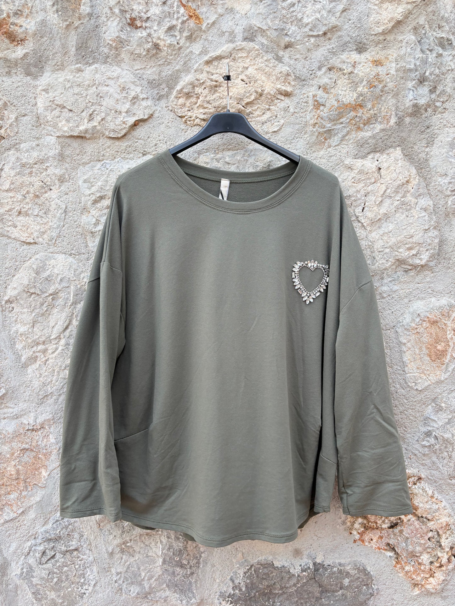 SUDADERA CORAZÓN BRILLANTE