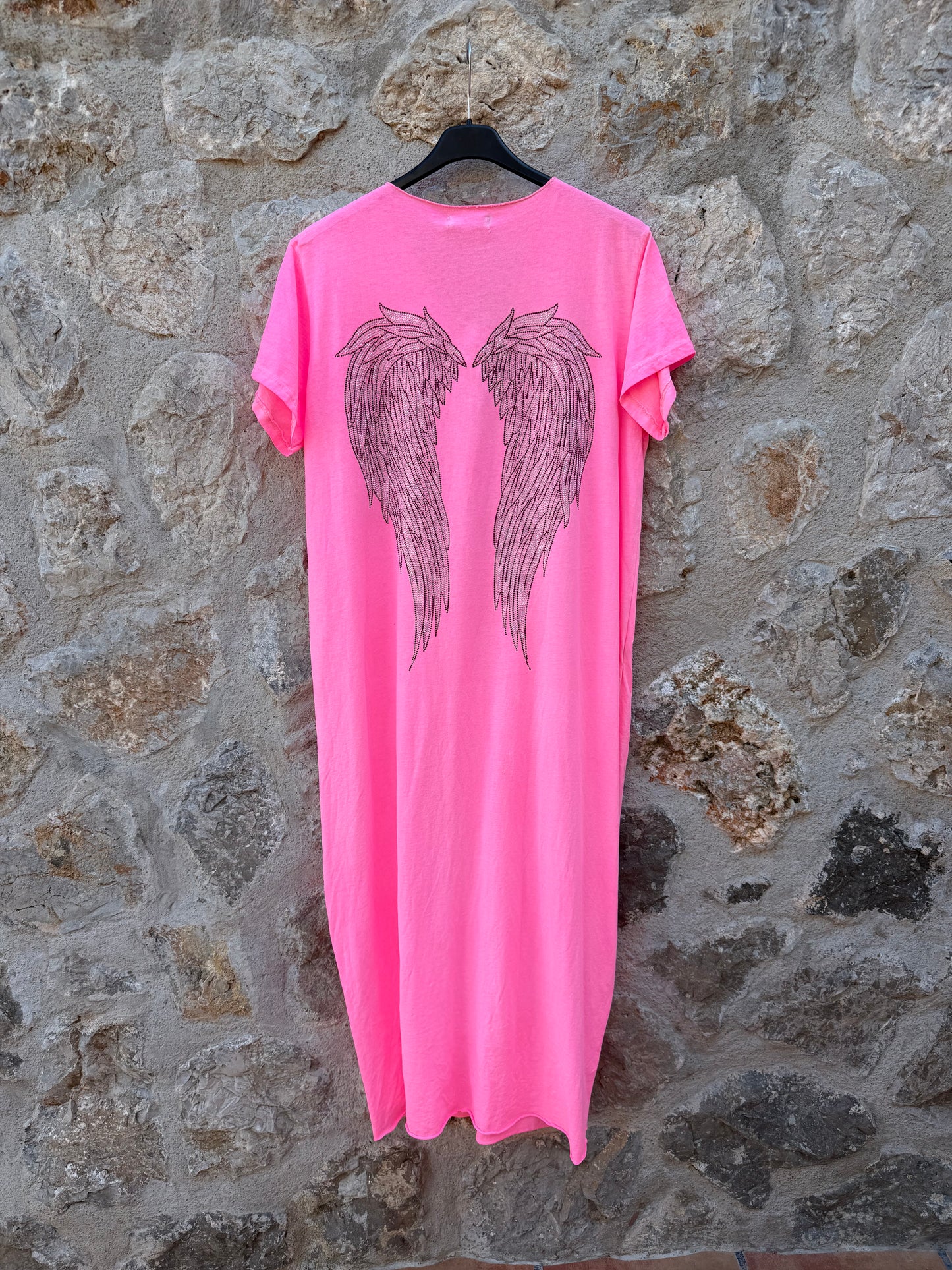 VESTIDO CON ESTAMPADO ALAS BRILLANTES