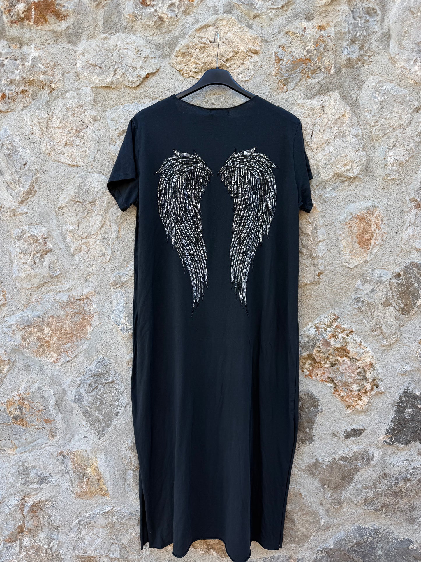 VESTIDO CON ESTAMPADO ALAS BRILLANTES