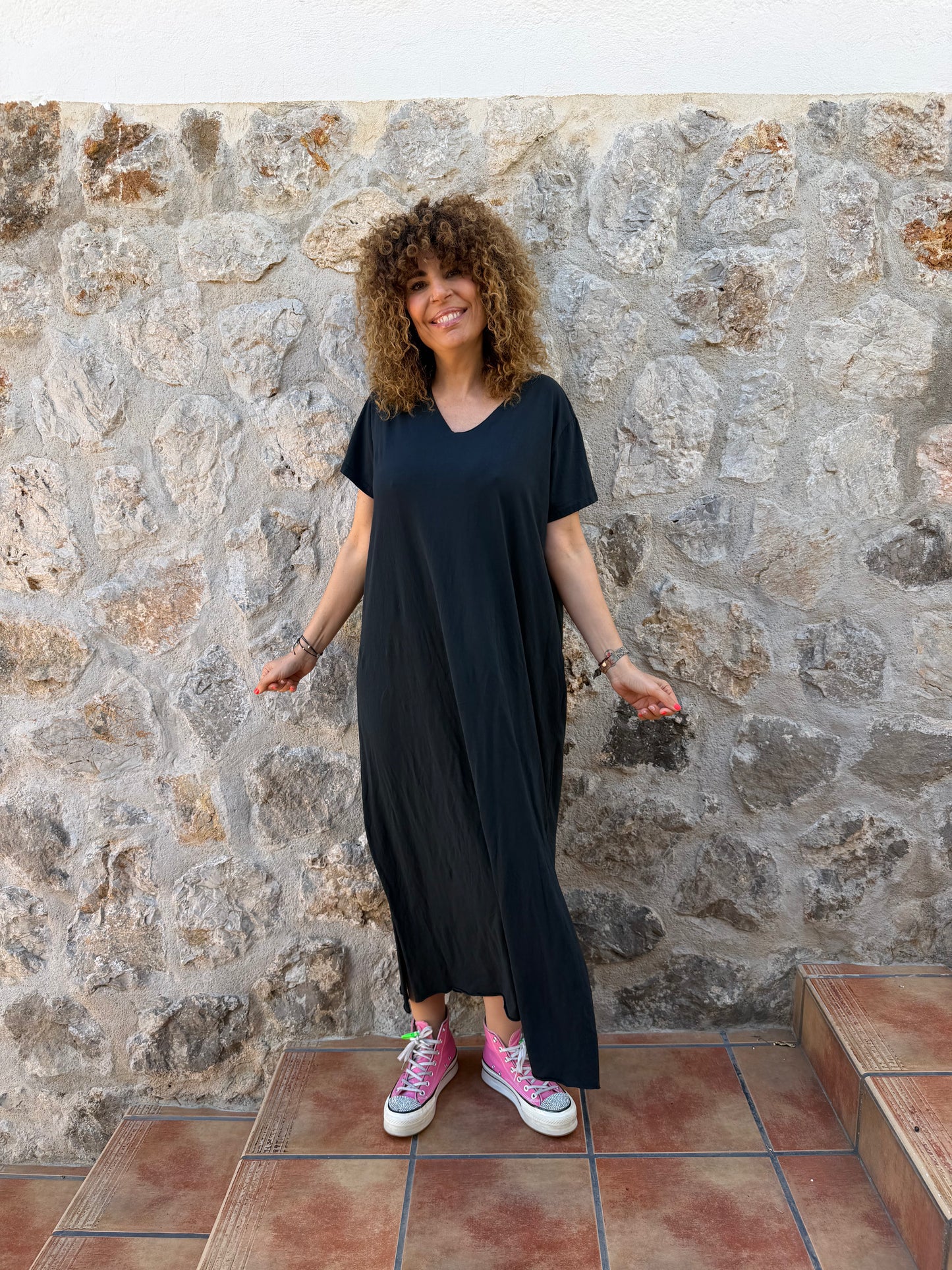 VESTIDO CON ESTAMPADO ALAS BRILLANTES