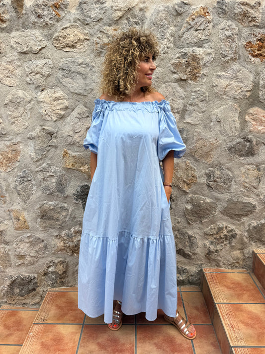 VESTIDO CUELLO BARCA