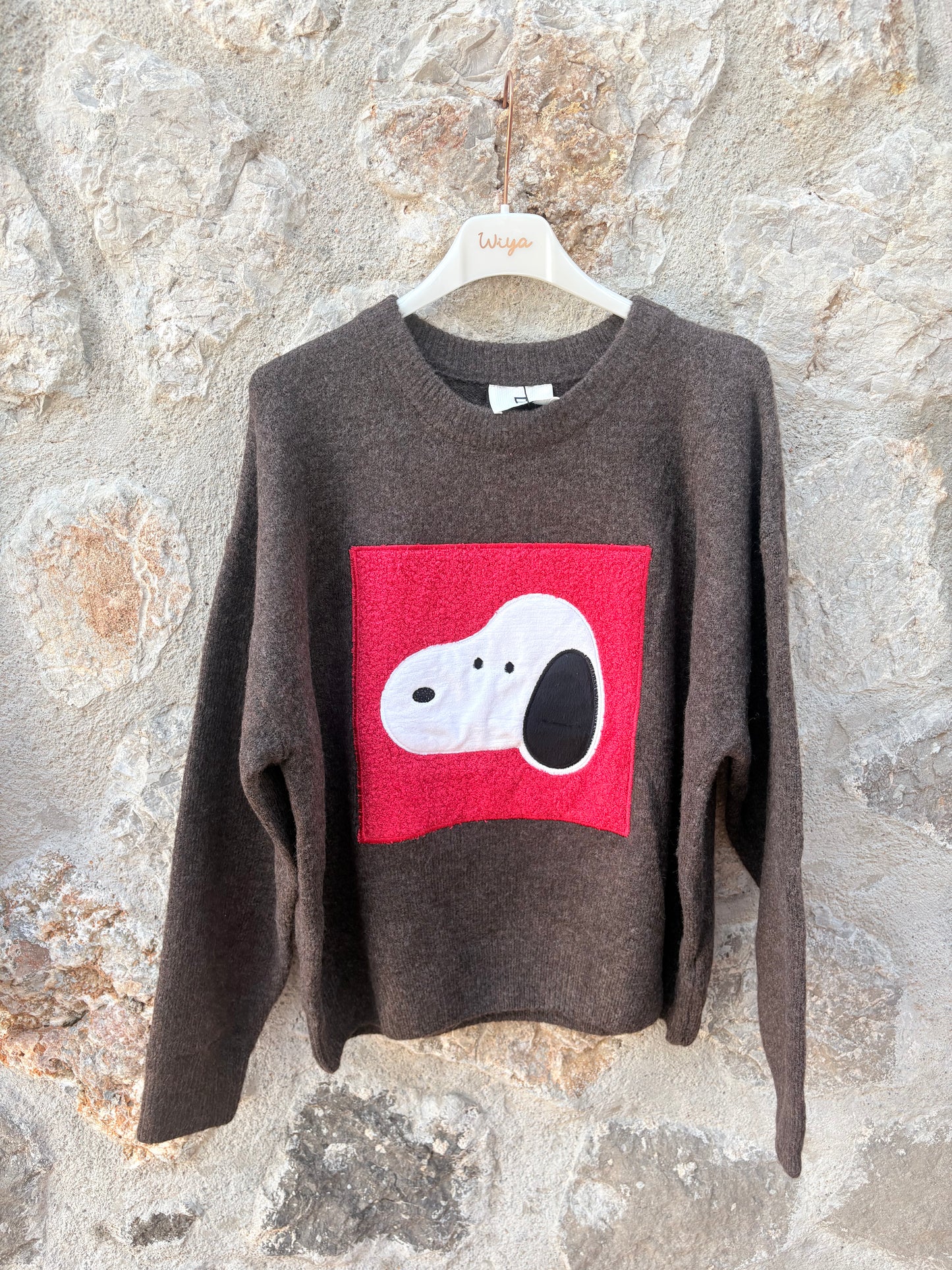 JERSEY MARRÓN CON SNOOPY